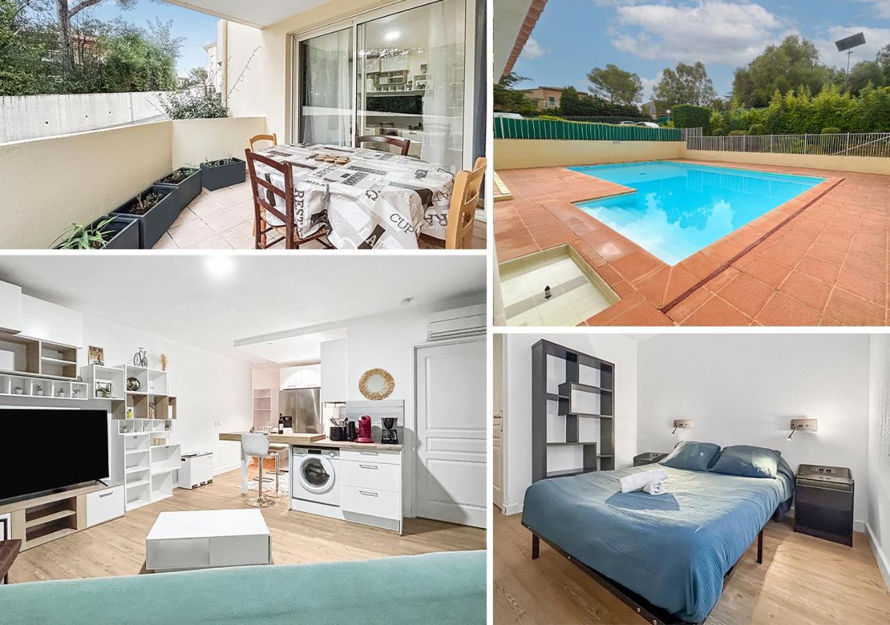 Appartamento Balcon, Parking, Piscine Et Clim' A 2 Pas Du Port Santa Lucia Saint-Raphaël Esterno foto